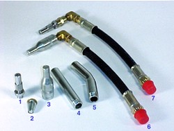 Set 11" flexible hose with large automatic tip