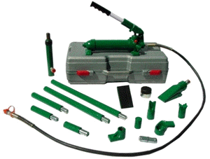 4 Ton Porta Power Set (Collision Repair Kit) (molded carrying  case)