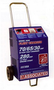 Associated Heavy Duty Fast Battery Charger 6/12/24 Volt