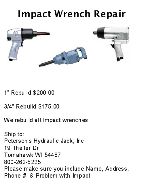 Impact Wrench Repairs
