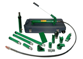 10 Ton  Porta Power Set (Collision Repair Kit) (molded carrying case with wheels)